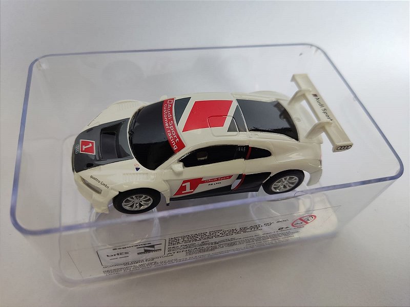 AUDI R8 BRANCO PARA PISTA ELÉTRICA  1/64