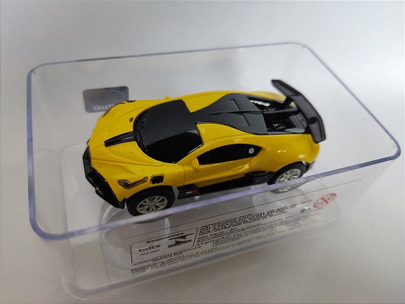 BUGATTI DIVO AMARELA PARA PISTA ELÉTRICA  1/64