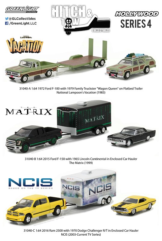 HOLLYWOOD HITCH & TOW SERIES 4 ASSORTMENT 1/64