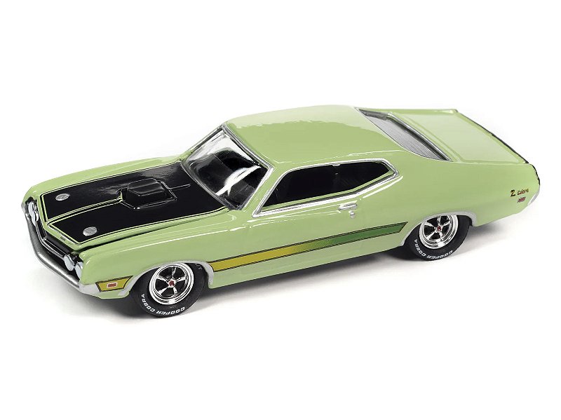 1/64 JOHNNY LIGHTNING 1971 FORD TORINO LIME