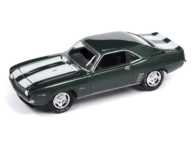 1/64 JOHNNY LIGHTNING 1969 CHEVY CAMARO Z/28 GREEN