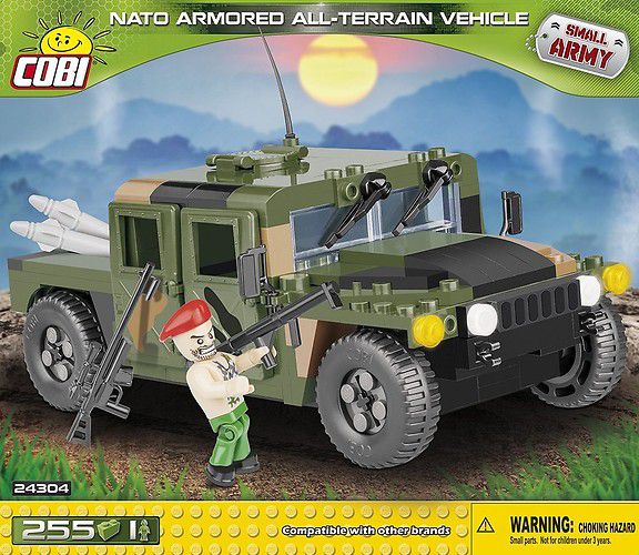 HUMVEE CAMO ALL TERRAIN BLOCOS PARA MONTAR COM 255 PCS