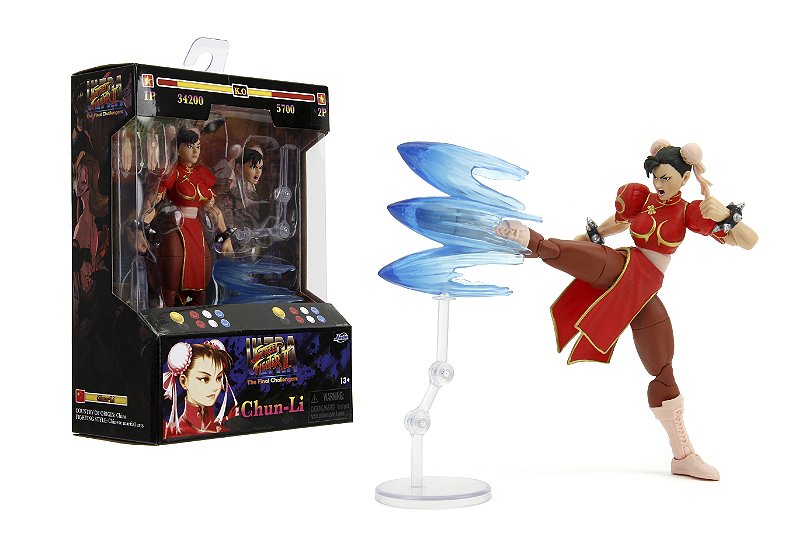 BONECA CHUN LI PLAYER 2 STREET FIGHTER  6"