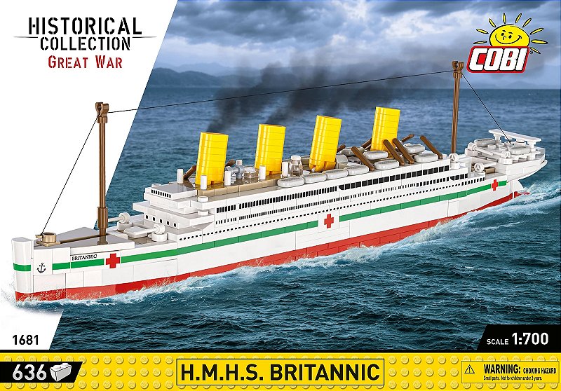 NAVIO HMHS BRITANNIC BLOCOS PARA MONTAR COM 636 PÇS