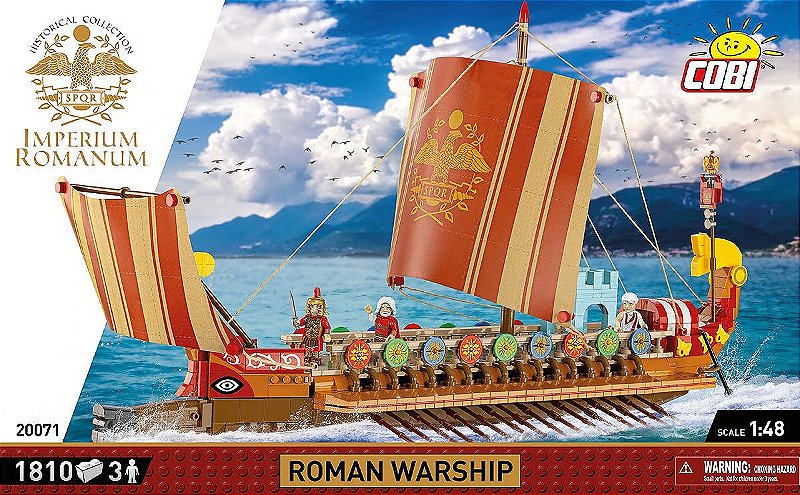 NAVIO DE GUERRA IMPÉRIO ROMANO BLOCOS PARA MONTAR COM 1810 PCS