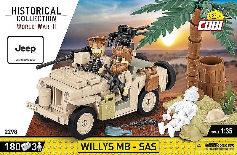 JEEP WILLYS BLOCOS PARA MONTAR COM 180 PCS