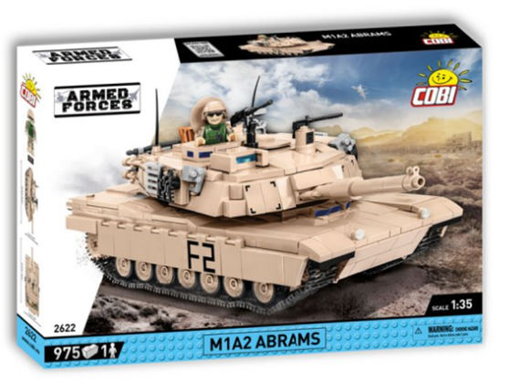 TANQUE MILITAR AMERICANO M1A2 ABRAMS BLOCOS PARA MONTAR COM 975 PCS