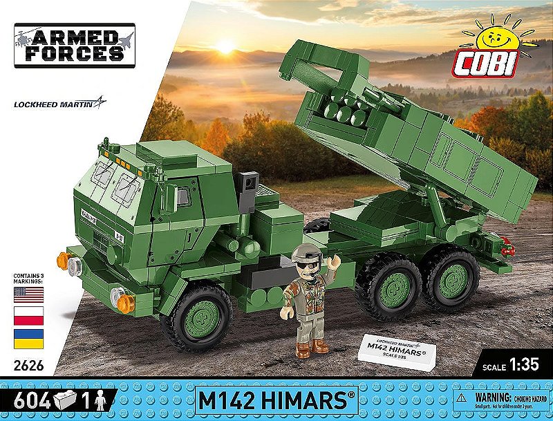 VEICULO MILITAR AMERICANO M142 HIMARS BLOCOS PARA MONTAR COM 604 PCS