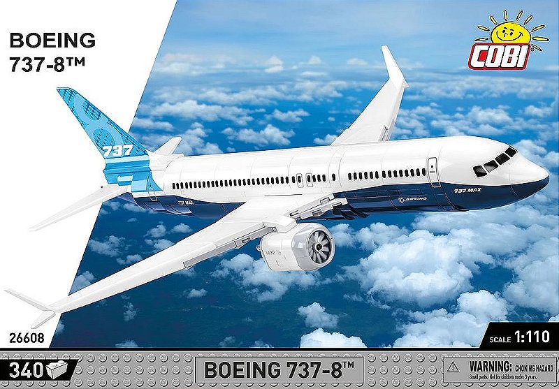 AVIÃO COMERCIAL BOEING 787-8 BLOCOS PARA MONTAR COM 340 PCS