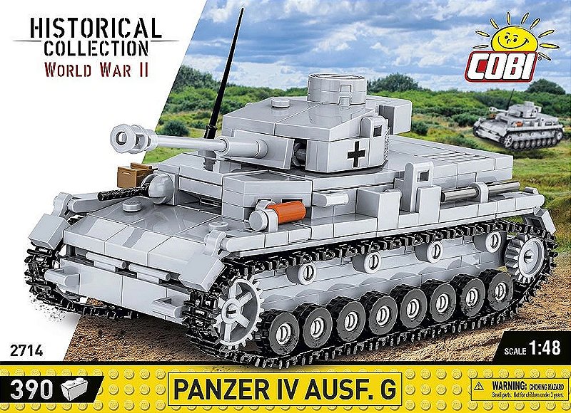 TANQUE MILITAR ALEMÃO PANZER IV AUSF.G BLOCOS PARA MONTAR COM 390 PCS