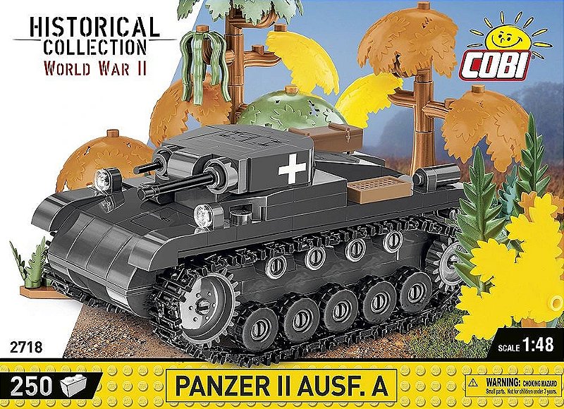 TANQUE MILITAR ALEMÃO PANZER II AUSF.A BLOCOS PARA MONTAR COM 250 PCS