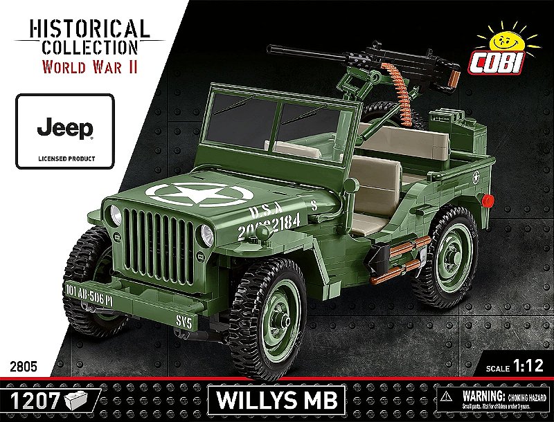 JEEP WILLYS EXECUTIVA BLOCOS PARA MONTAR COM 1207 PCS