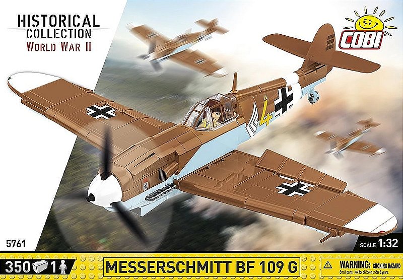 AVIÃO MILITAR POLONES MESSERSCHMITT BF 109G BLOCOS PARA MONTAR COM 350 PCS