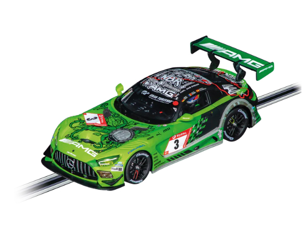 CARRO PARA PISTA ELETRICA MERCEDES AMG GT3 EVO Nº3 24H NURBURGRING 1/32