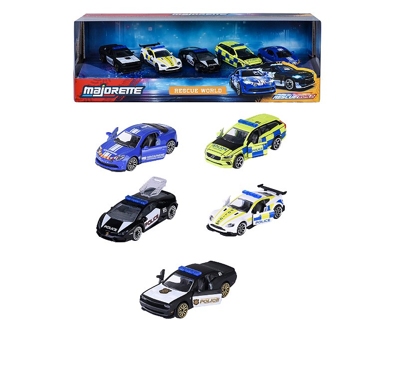 1/64 MAJORETTE GIFTPACK 5 CARROS RESCUE