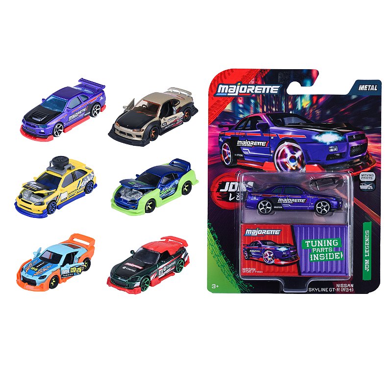 1/64 MAJORETTE SORTIMENTO JDM LEGENDS DELUXE