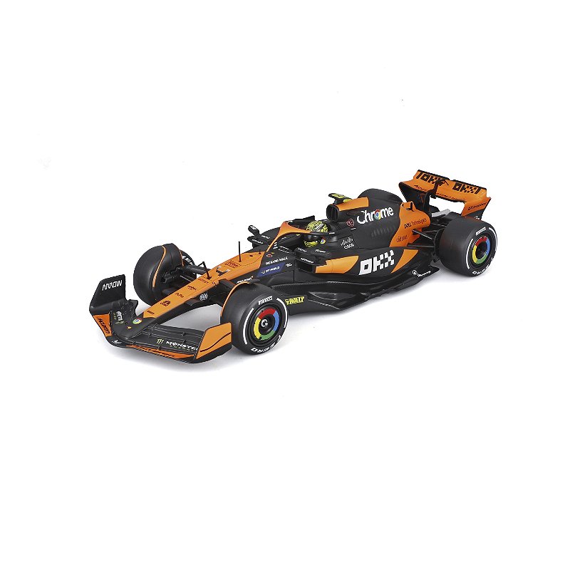 1/24 F-1 2024 MCLAREN MCL38 GP MONACO PINTURA DO SENNA #4 NORRIS COM PILOTO