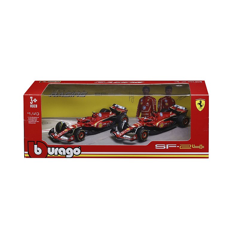 1/43 F-1 2023 FERRARI SF-23 PACK COM 2 PILOTOS /#16 LECLERC E #55 SAINZ