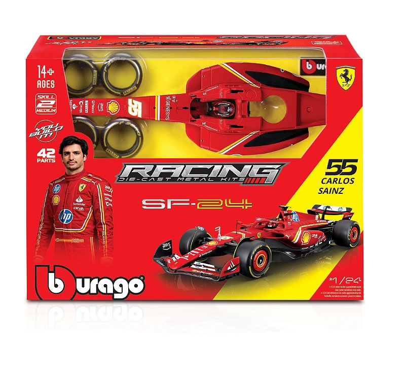 1/24 KIT EM METAL PARA MONTAR FERRARI SF-24 #55 SAINZ