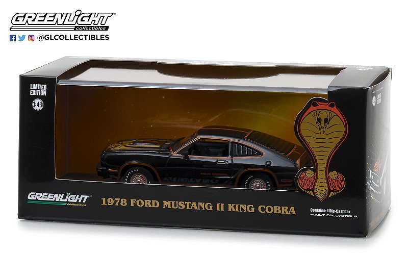 1978 FORD MUSTANG II KING COBRA BLACK & GOLD 1/43