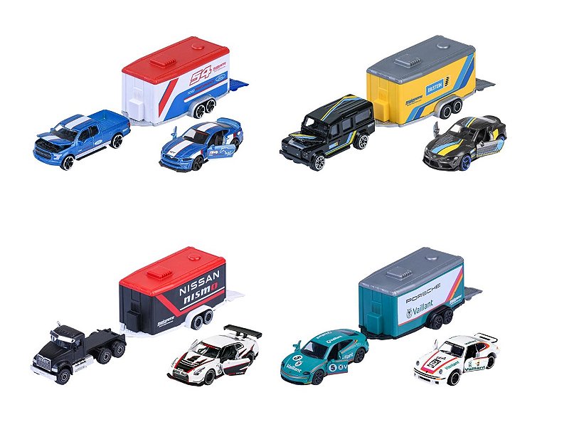 1/64 MAJORETTE SORTIMENTO RACING DELUXE TRAILER
