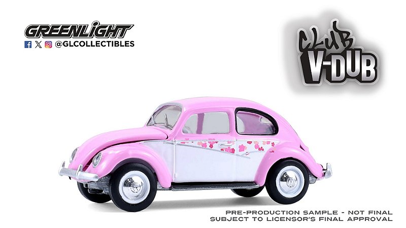 1/64 GREENLIGHT 1950 VW FUSCA BOTANICAL CLUB VEE DUB SERIES 21