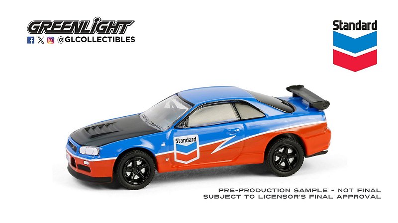 1/64 GREENLIGHT 2000 NISSAN SKYLINE GT-R R34 CHEVRON SPECIAL EDITION SERIES 1