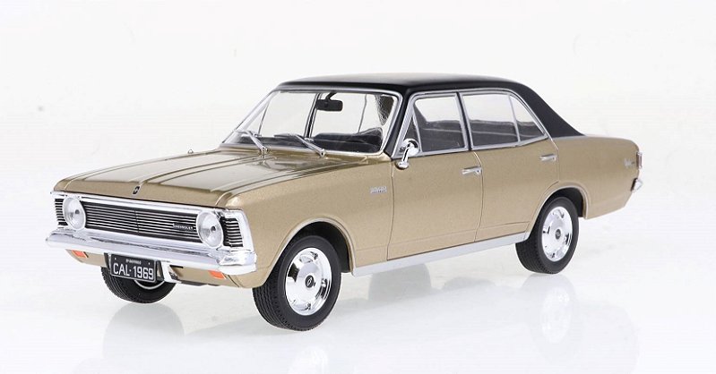 1/24 1969 CHEVROLET OPALA LUXO DOURADO COM CAPOTA PRETA VINIL SERIE CALIFORNIA CLASSICS (CAL24205)