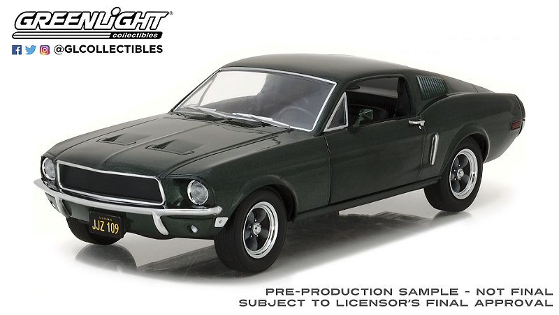 1/24 GREENLIGHT 1968 FORD MUSTANG GT FASTBACK