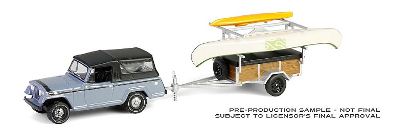 1/64 GREENLIGHT 1968 JEEP JEEPSTER HITCH & TOW SERIES 32