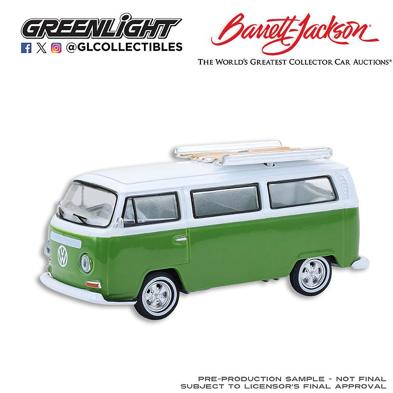 1/64 GREENLIGHT 1968 VOLKSWAGEN KOMBI T2 BUS BARRETT JACKSON SERIES 16