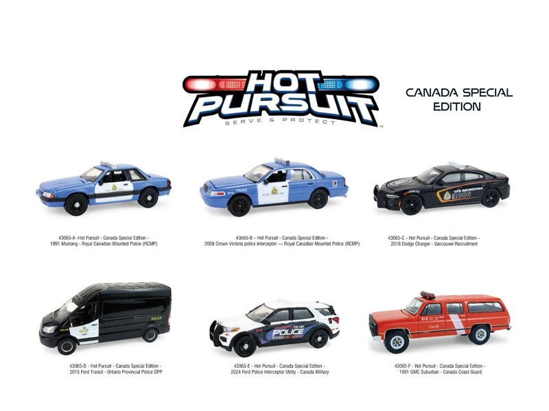 1/64 GREENLIGHT SORTIMENTOHOT PURSUIT CANADA SPECIAL EDITION