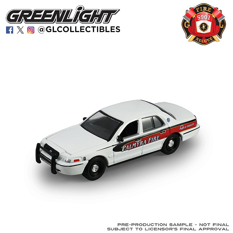 1/64 GREENLIGHT 2011 FORD CROWN VICTORIA PENNSYLVANIA FIRE & RESCUE SERIES 5