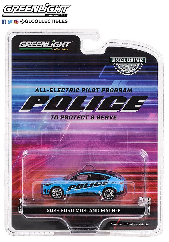 1/64 GREENLIGHT FORD MUSTANG MACH-E POLICE GT PERFORMANCE HOBBY EXCLUSIVE