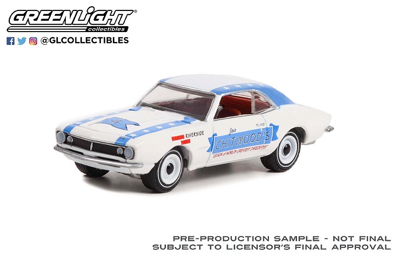 1/64 GREENLIGHT 1967 CHEVROLET CAMARO JOIE CHITWOOD'S