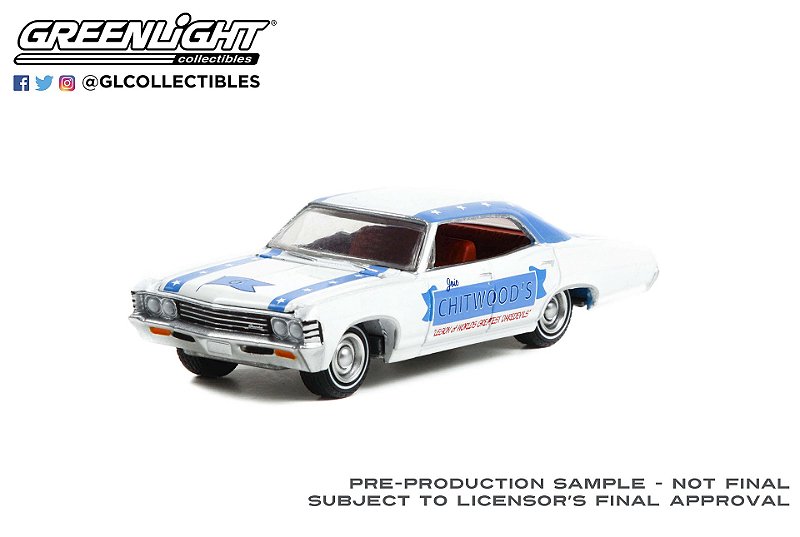 1/64 GREENLIGHT 1967 CHEVROLET IMPALA SPORT SEDAN JOIE CHITWOOD'S