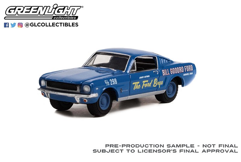 1/64 GREENLIGHT 1965 FORD MUSTANG FASTBACK "THE FORD BOYS" DENVER COLORADO
