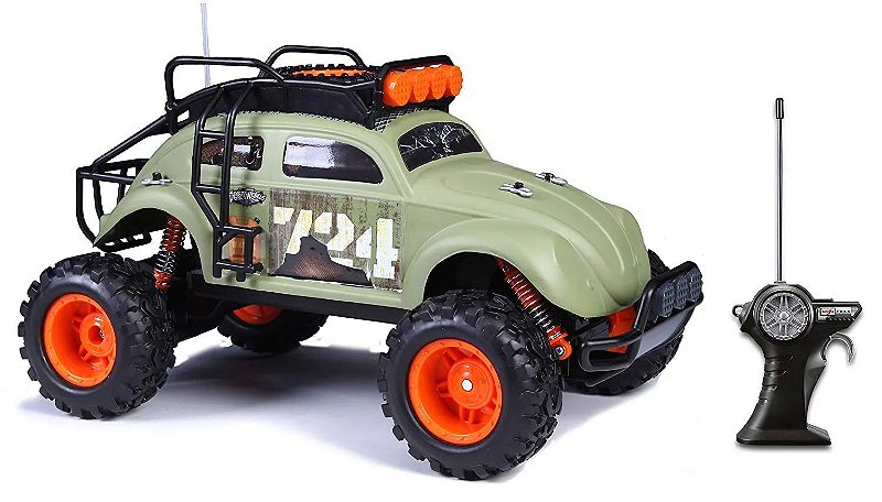 VOLKSWAGEN FUSCA DESERT REBELS RADIO CONTROLE 1/10