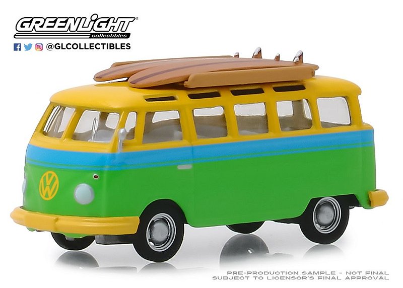 1:64 1964 VW KOMBI BUS COM PRANCHA VEE-BU