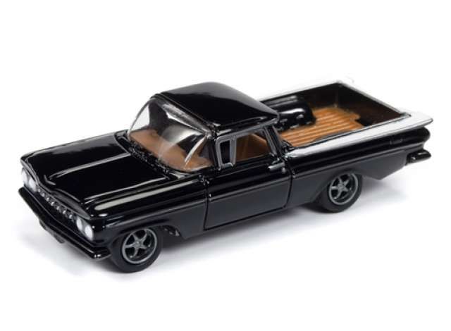 1:64 JOHNNY LIGHTNING 1959 CHEVY EL CAMINO BLACK OUT