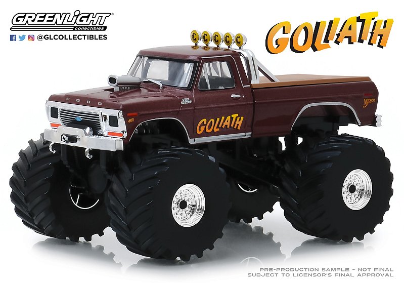 1:43 KINGS OF CRUNCH 2 GOLIATH 1979 FORD f-250 MONSTER TRUCK