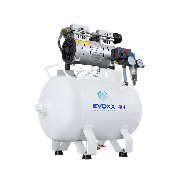 Dentemed 38L compressor odontológico silencioso para apartamento