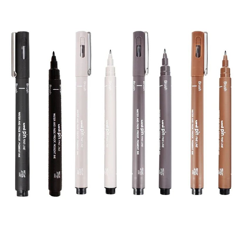 Brush Pen Uni Pin Nanquim - Papelaria Grafitte - Papelaria Grafitte |  Papelaria para inspirar!