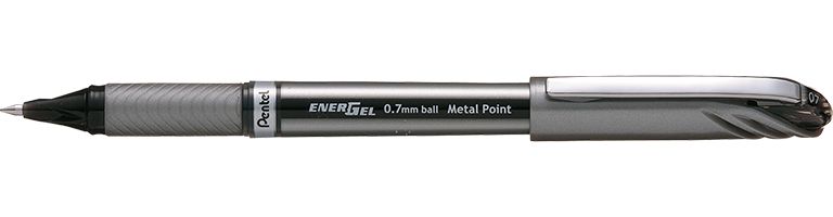 Caneta Gel Pentel Energel 07 Preta - Papelaria Grafitte