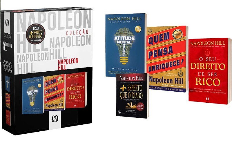 Box Napoleon Hill - 4 Volumes - Novo e Lacrado - Seboterapia - Livros