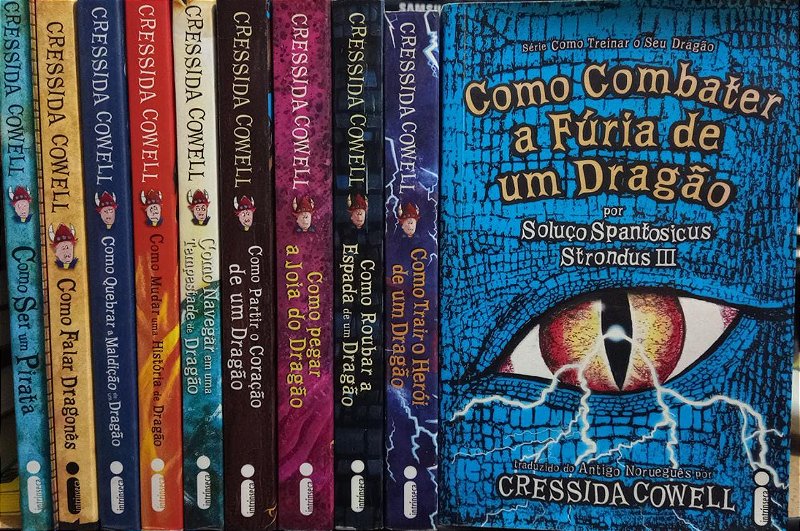Coleção Como treinar seu dragão - Cressida Cowell C/10 Livros ...