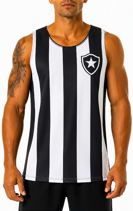 REGATA MASCULINA BOTAFOGO DRY FIT UV