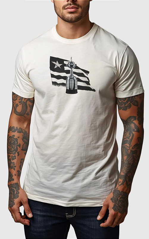 CAMISETA MASCULINA ALGODÃO PREMIUM - BOTAFOGO GLORIA ETERNA OFF
