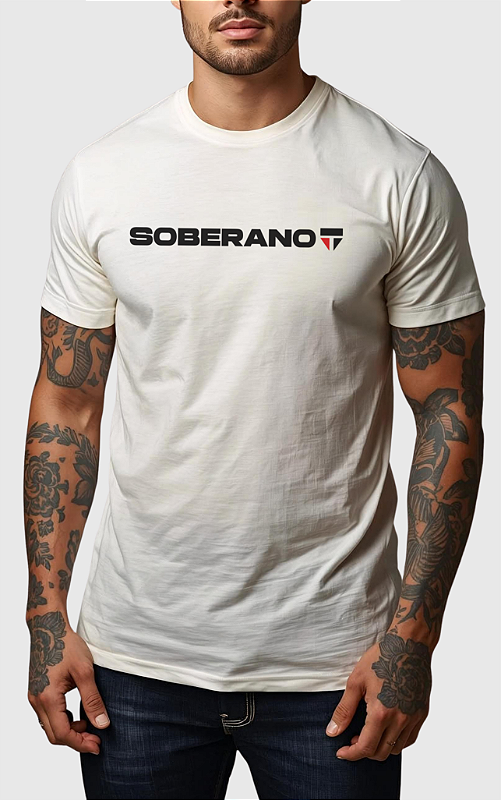 CAMISETA MASCULINA ALGODÃO PREMIUM - SOBERANO OFF