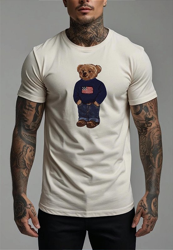 CAMISETA MASCULINA ALGODÃO PREMIUM - TEDDY OFF